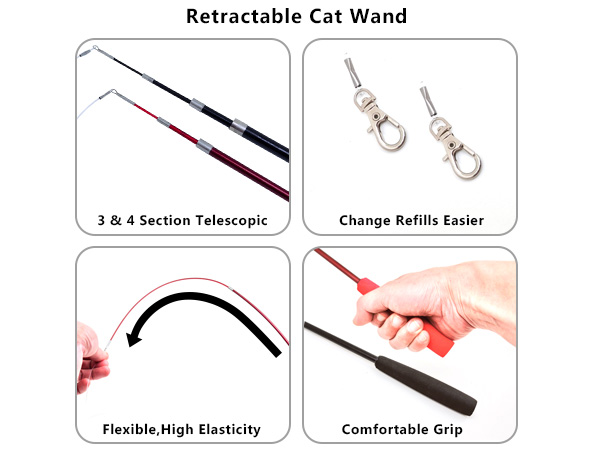 Interactive Cat Wand Toy Set 8