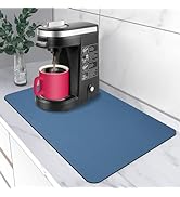 AiBOB Coffee Mat, Hide Stain Absorbent Coffee Bar Mats Fit Under Coffee Maker Espresso Machine, R...