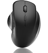 Uiosmuph G09 Bluetooth Wireless Mouse, BT5.1 & 2.4Ghz Rechargeable Computer Mouse with USB Receiv...