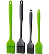 Ortarco Silicone Basting Pastry Brush for Baking Cooking Bbq Grill Spread Oil Butter Sauce 4 Pack