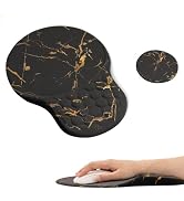 Ospelelf Ergonomic Mouse Pad Wrist Support for Computer Keyboard Set, Non-deformable Memory Foam ...