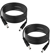 IMIYORE DC5.5x2.1mm 12V Male to Male Cable 18AWG Male to Male Extension Cable 12V Emergency Power...
