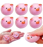 Taba Squishy 6Pcs Mini Kawaii Pig Squishies Sensory Toys, Fufu Squishy Pig Stress Balls for Kids ...