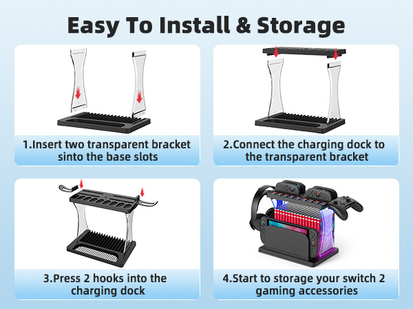 Switch 2 Accessories Organizer