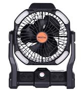 black camping fan