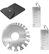 yorpyep 3 PCS Wire Gauge Measurement Tool, Precise Rustproof Colorfast Weld Seam Circular Gauge, ...