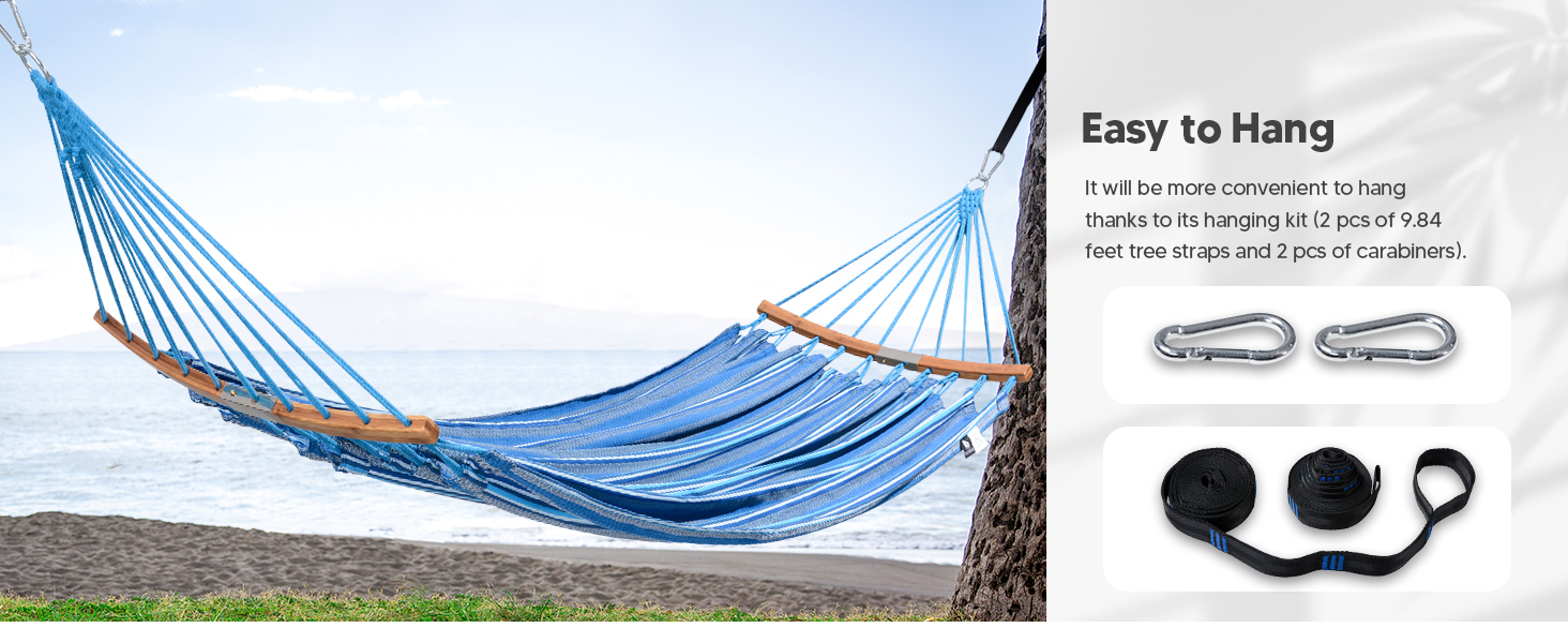 hammock with spreader bar