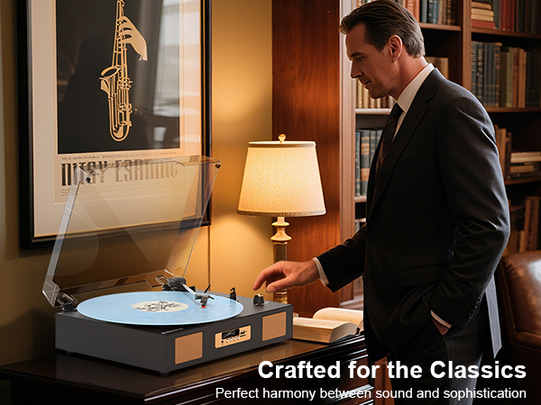 turntable bluetooth tornamesa blue record player