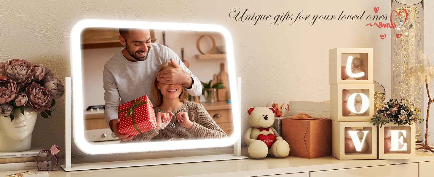 tabletop light up mirror