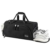 Gym Bag for Men & Women with Shoes Compartment and Wet Pocket Convertible Duffle Bag and Gym Back...