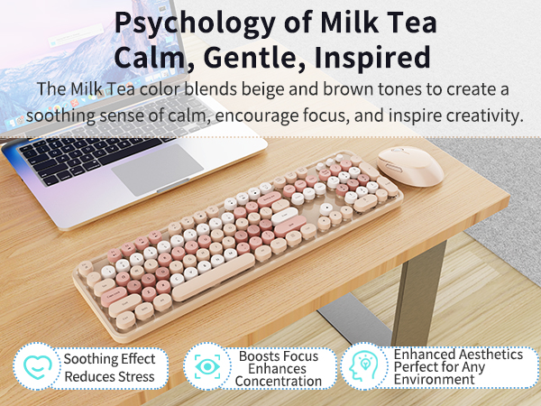 stylish wireless keyboard and mouse