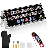 Commercial Kitchen Timers for Cooking, 8-Channel Timer for Commercial Kitchens, Heavy-Duty Loud A...
