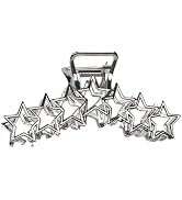 Silver Star Claws Large Metal Hair Claw Clips - Personality Nonslip Silver Jaw Clamps - Catch Cli...