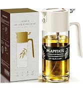 PLAPITATE 17oz/500ml Premium Olive Oil Sprayer for Cooking, 2 in 1 Glass Olive Oil Dispenser Bott...