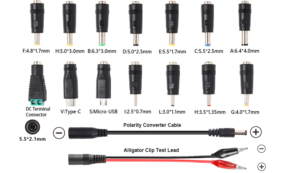 3V to 24V Power Supply DC 6A 5A 4A 3A 2A 1A