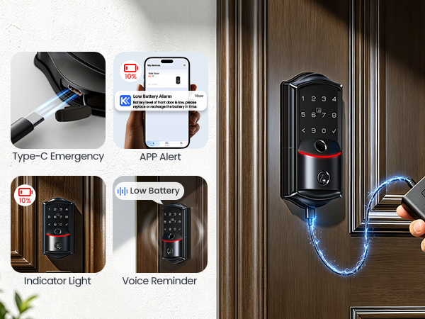 Touchscreen Keypad with 8 AA batteries design double signal output lifetime (2)