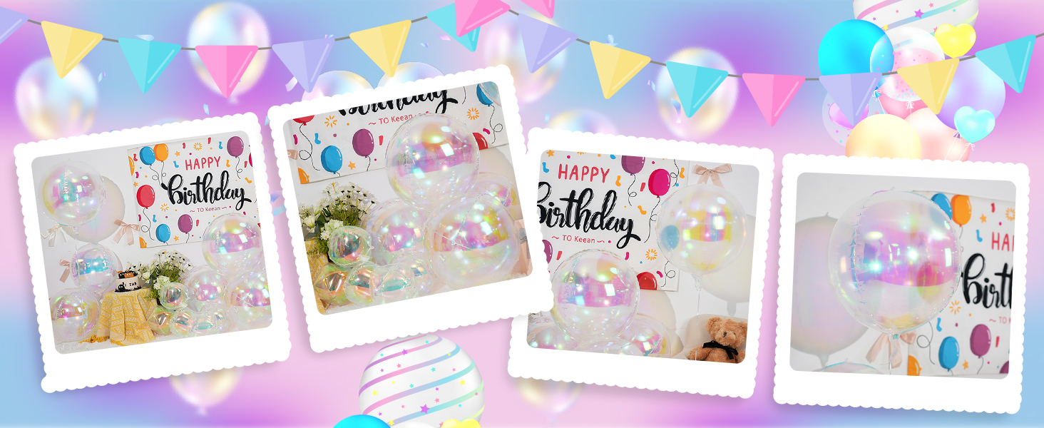 iridescent balloons