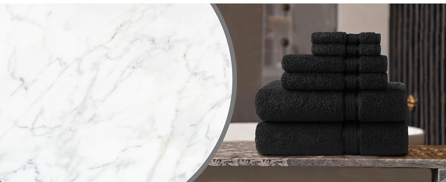 6 piece towel set