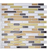 Art3d 10-Piece Peel-N-Stick Backsplash Tile Sticker Vinyl Wall Covering, 12