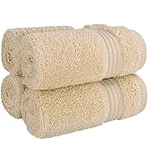 Cotton Paradise Washcloths for Bathroom, 13 x 13 Inch 100% Turkish Cotton Towels Soft Absorbent L...