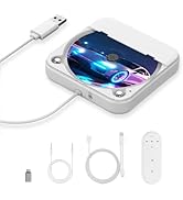 External CD Player for Car, MONODEAL Portable Car CD Players with AUX Cable & Remote Control, Uni...