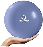 ProBody Pilates Ball Small Yoga Ball, 9 Inch Exercise Ball with Exercise Guide, Fresh Colors Mini...