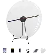 3D Hologram Fan with Cover, 3D Hologram Projector HD LED Advertising Display with Remote and Blue...