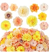 ATTGREAT 210 Pcs Mini Silk Flower Heads Small Fake Rose Daisy Faux Flowers Bulk for Crafts Artifi...
