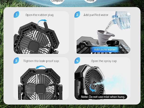mist fan outdoor