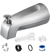 Enhon Tub Spout with Diverter, Universal Fits 1/2'' Copper Pipe, 1/2'' IPS and 3/4'' IPS, Bathroo...