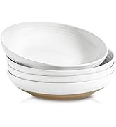 Hasense Pasta Bowls, 32 Oz Salad Serving Bowls, 8.7 Inch Ceramic Bowl Set for Soup, Pasta, Fruit,...