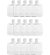 15Pcs Transparent Portable Fluid Packing Bags,New Travel Size Refillable Empty Squeeze Pouch, Pre...