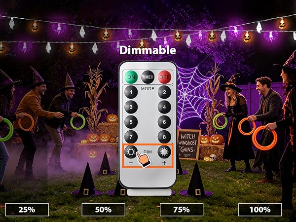 halloween lights indoor DIMMABLE BRIGHTNESS