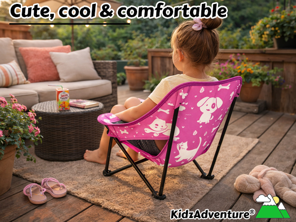 toddler time outdoor out lawn kid folding child chair camping beach boy girl sillas saucer camp