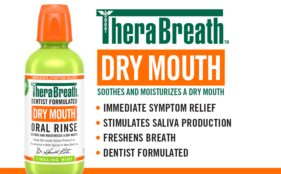 Therabreath Dry Mouth Soothes and Moisturizes A Dry Mouth Immediate Symptom Relief