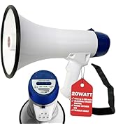 5 CORE Megaphone Speaker Portable 20W Bullhorn w Siren Adjustable Volume Bull Horn 300 Meter Rang...