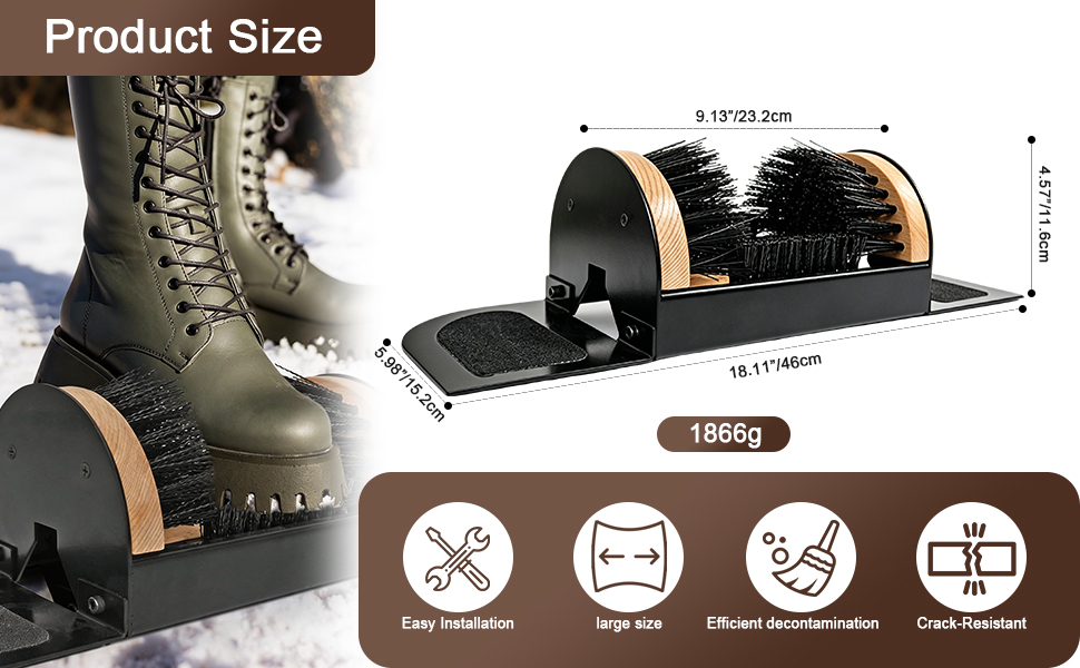 Boot Scraper Outdoor Shoe Brush