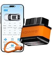 KONNWEI OBD2 Scanner Bluetooth 5.2, Wireless Car Scanner Diagnostic Tool for iOS & Android for Pe...