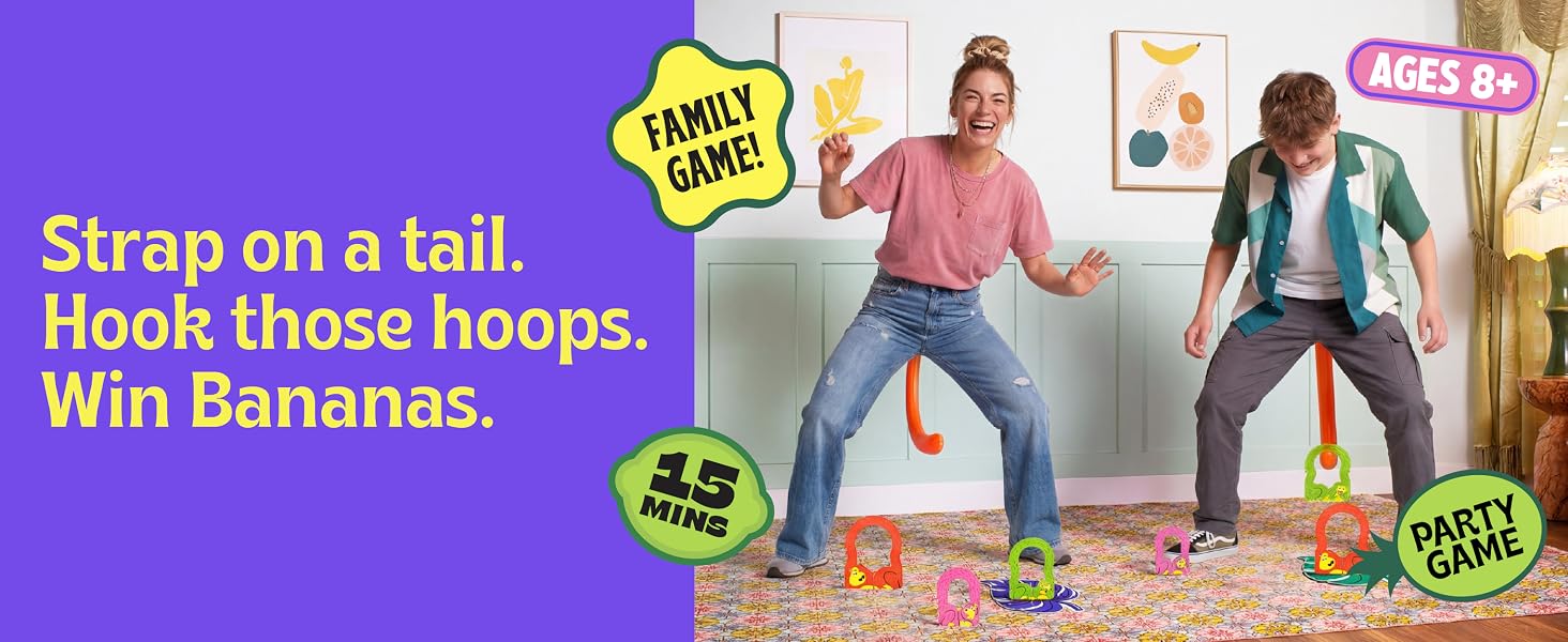 Board game box art for 'It's Bananas!'