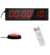Ousmile Large Stopwatch with Start/Stop Button, LED Digital Timer with Remote, Countdown Clock wi...