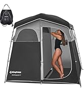 KingCamp Shower Tent, Portable Privacy Tent Outdoor Camping 1/2 Room Toilet Tents with Shower Bag...