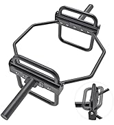 Kipika Barbell Olympic Trap Bar, Hex Bar, Shrug Bar, Deadlift Bar with Folding Handles - Multi-Gr...
