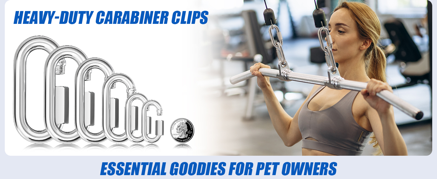 stainless steel quick link chain carabiner in sizes from M4 to M14