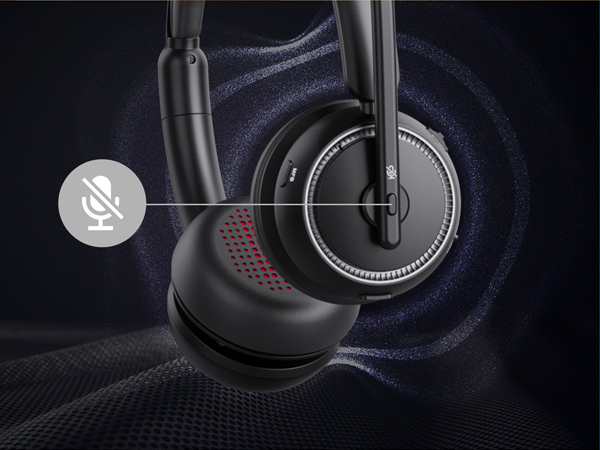 Wireless Headset One-Touch Mute