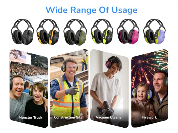 Ear Protection Noise Cancelling Headphones for Kids Toddlers Ear Muffs Hearing Protection Earmuffs