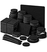 Jayen 133 Pcs Felt Self-Adhesive Cuttable Furniture Pads, Anti-Scratch Floor Protectors for Any F...