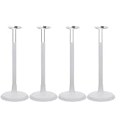 DOITOOL White Adjustable Doll Stands for 8 to 12 Inch Dolls, 4PCS Stand Display Holder Action Fig...