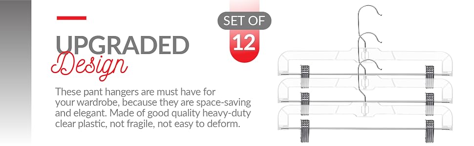Clear pant hanger, perchas para faldas con pinzas, clip hangers for pants, perchas de clip para pant
