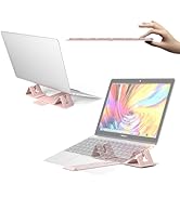 Perilogics Magnetic Adjustable Travel Laptop Stand for Digital Nomads and Business Travelers. Com...