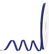 MEEDEE Royal Blue Ribbon 1/4 Inch Royal Satin Ribbon Double Faced Satin Ribbon Royal Silk Ribbon ...
